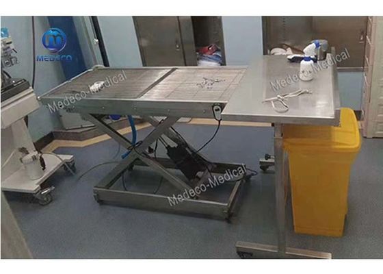 Χειρουργικός πίνακας κτηνιάτρων ανοξείδωτου ενιαίος πλαισιωμένος γέρνοντας για τα κατοικίδια ζώα